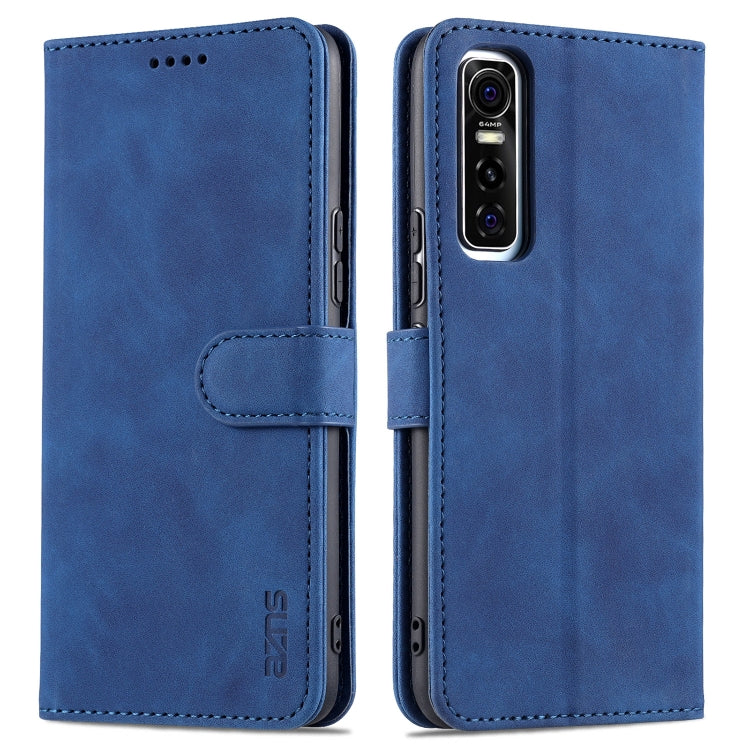 For vivo Y73s / S7e AZNS Skin Feel Calf Texture Horizontal Flip Leather Case with Card Slots & Holder & Wallet