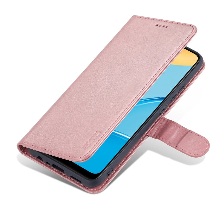 For OPPO A15 / A35 4G AZNS Skin Feel Calf Texture Horizontal Flip Leather Case with Card Slots & Holder & Wallet