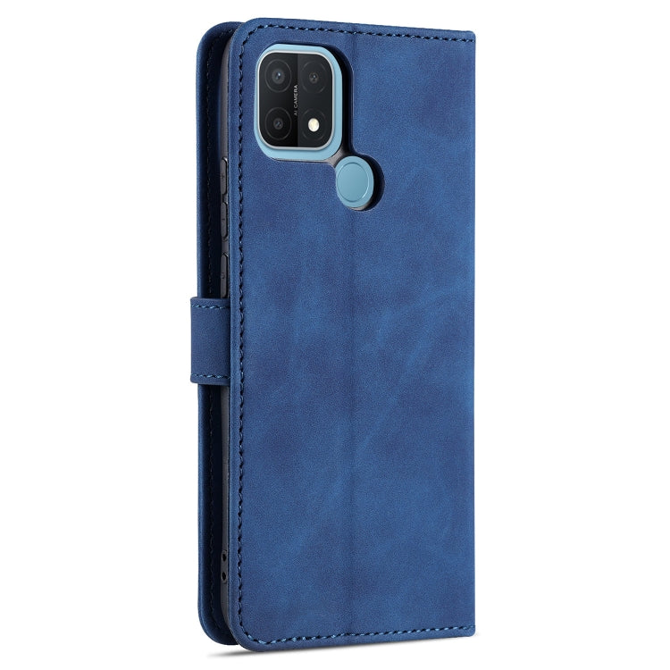 For OPPO A15 / A35 4G AZNS Skin Feel Calf Texture Horizontal Flip Leather Case with Card Slots & Holder & Wallet
