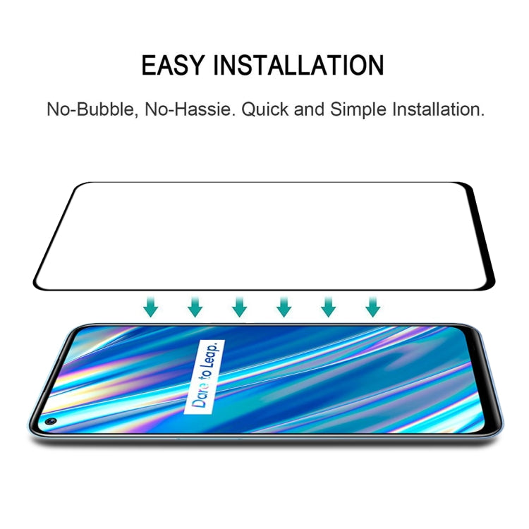 For OPPO Realme Q3 5G / Q3i 5G Full Glue Full Cover Screen Protector Tempered Glass Film