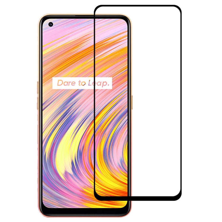 For OPPO Realme V15 5G Full Glue Full Cover Screen Protector Tempered Glass Film