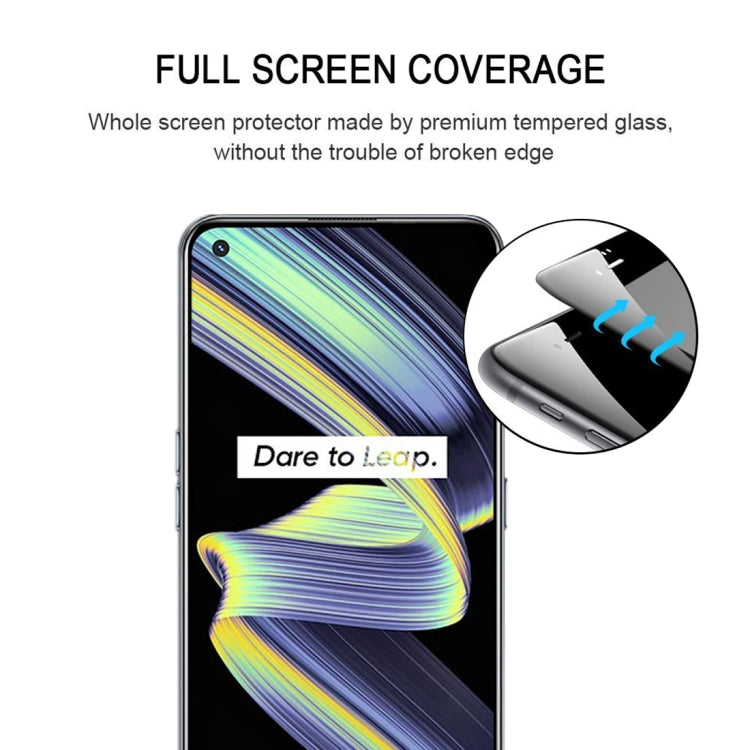 For OPPO Realme X7 Max 5G 25 PCS Full Glue Full Screen Tempered Glass Film