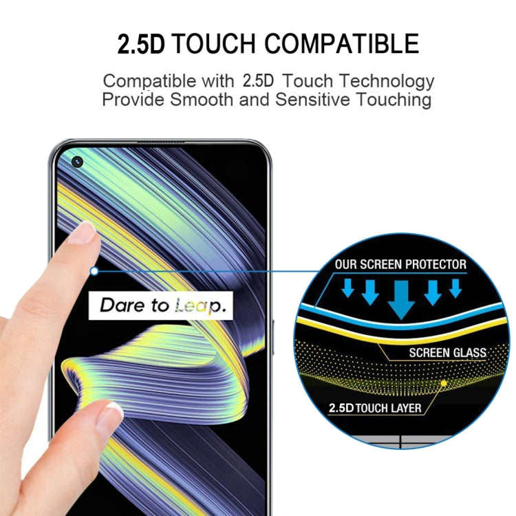 For OPPO Realme X7 Max 5G 25 PCS Full Glue Full Screen Tempered Glass Film