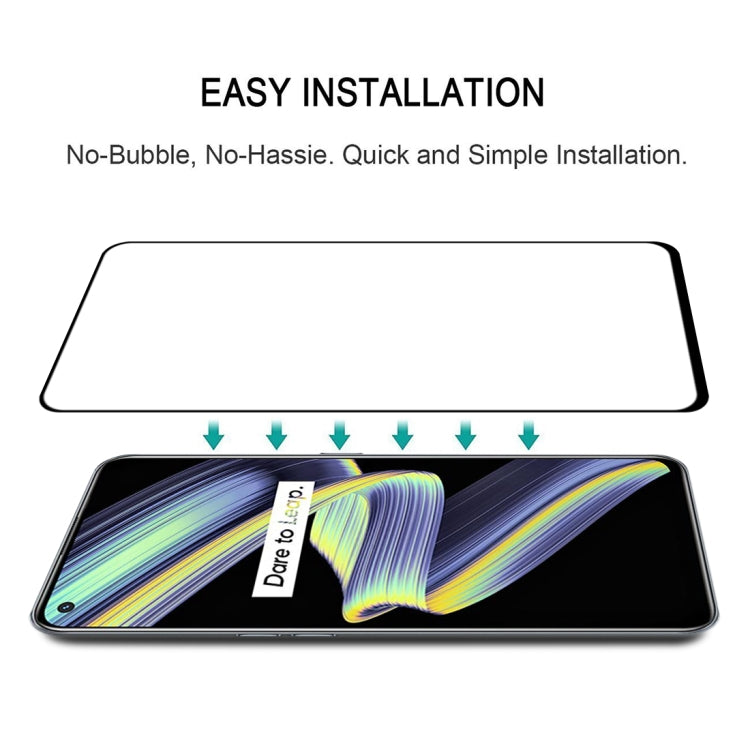 For OPPO Realme X7 Max 5G 25 PCS Full Glue Full Screen Tempered Glass Film