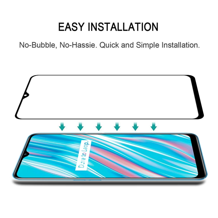 For OPPO Realme V11 5G 25 PCS Full Glue Full Screen Tempered Glass Film