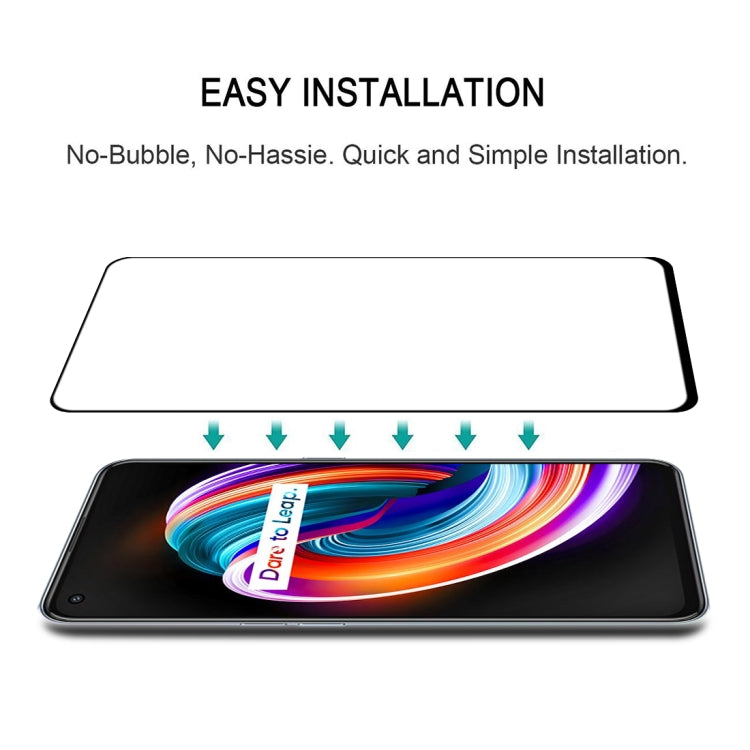 For OPPO Realme Q3 Pro Carnival / Q3 Pro 5G25 PCS Full Glue Full Screen Tempered Glass Film