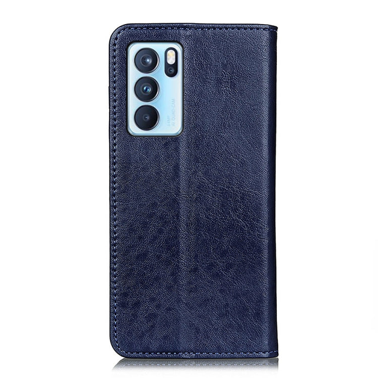 For OPPO Reno6 Pro 5G Magnetic Crazy Horse Texture Horizontal Flip Leather Case with Holder & Card Slots & Wallet
