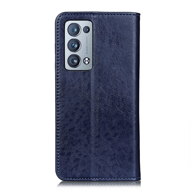 For OPPO Reno6 Pro+ 5G Magnetic Crazy Horse Texture Horizontal Flip Leather Case with Holder & Card Slots & Wallet