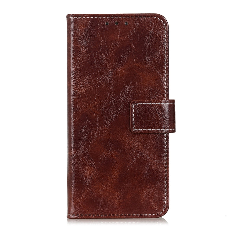 For OPPO Reno6 Pro 5G Retro Crazy Horse Texture Horizontal Flip Leather Case with Holder & Card Slots & Photo Frame & Wallet