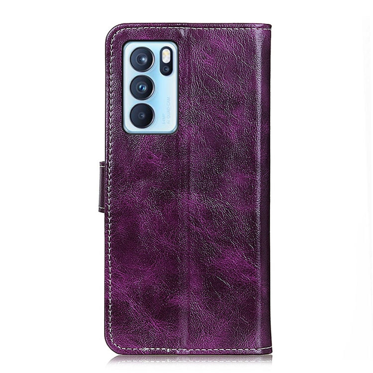 For OPPO Reno6 Pro 5G Retro Crazy Horse Texture Horizontal Flip Leather Case with Holder & Card Slots & Photo Frame & Wallet