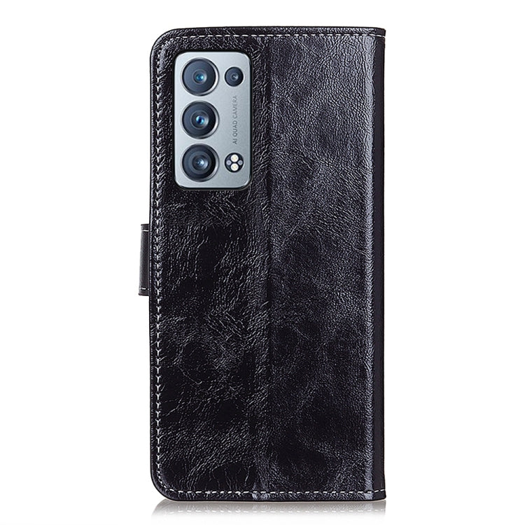 For OPPO Reno6 Pro+ 5G Retro Crazy Horse Texture Horizontal Flip Leather Case with Holder & Card Slots & Photo Frame & Wallet