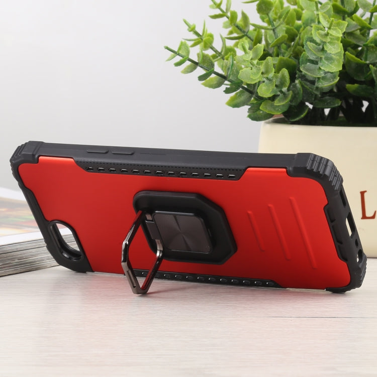 For OPPO A1k Fierce Warrior Series Armor All-inclusive Shockproof Aluminum Alloy + TPU Protective Case with Ring Holder