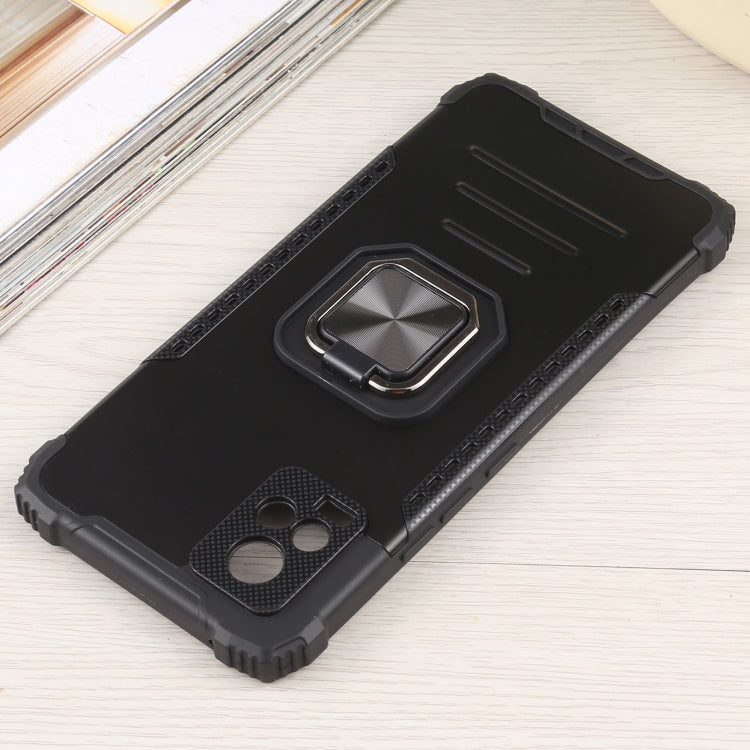 For vivo V20 Fierce Warrior Series Armor All-inclusive Shockproof Aluminum Alloy + TPU Protective Case with Ring Holder
