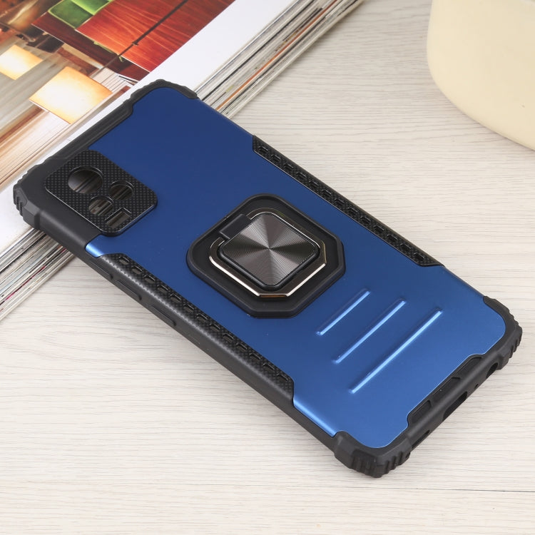 For vivo V20 Fierce Warrior Series Armor All-inclusive Shockproof Aluminum Alloy + TPU Protective Case with Ring Holder
