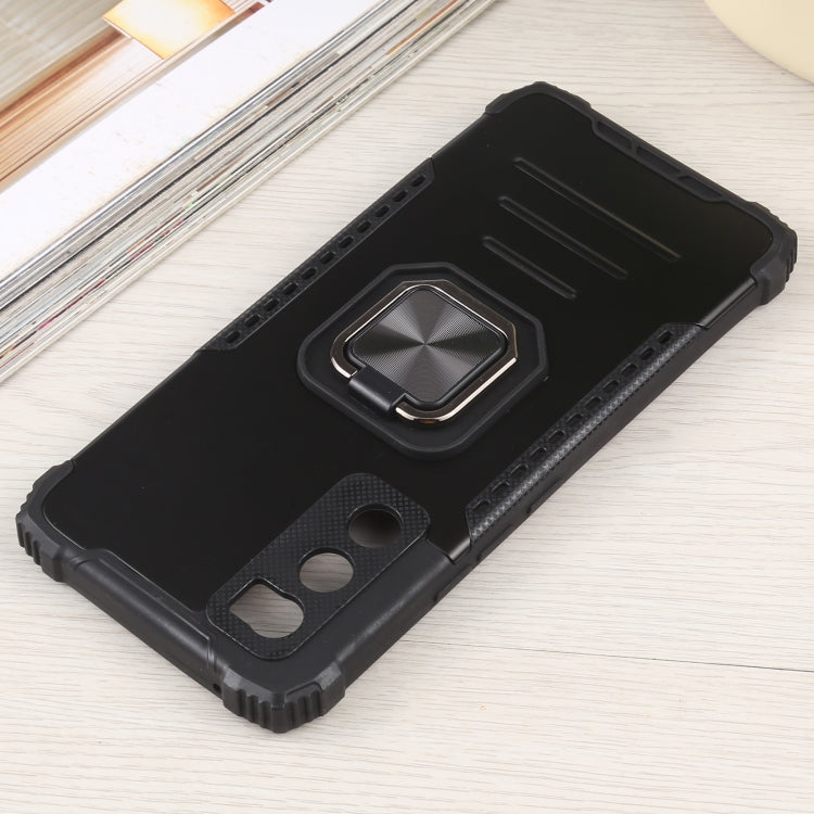 For vivo V20 SE Fierce Warrior Series Armor All-inclusive Shockproof Aluminum Alloy + TPU Protective Case with Ring Holder