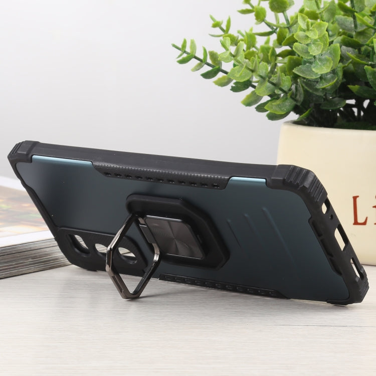 For vivo V20 SE Fierce Warrior Series Armor All-inclusive Shockproof Aluminum Alloy + TPU Protective Case with Ring Holder