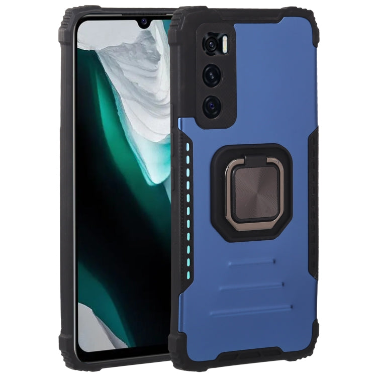 For vivo V20 SE Fierce Warrior Series Armor All-inclusive Shockproof Aluminum Alloy + TPU Protective Case with Ring Holder