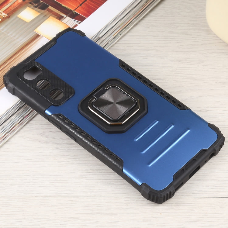 For vivo V20 SE Fierce Warrior Series Armor All-inclusive Shockproof Aluminum Alloy + TPU Protective Case with Ring Holder