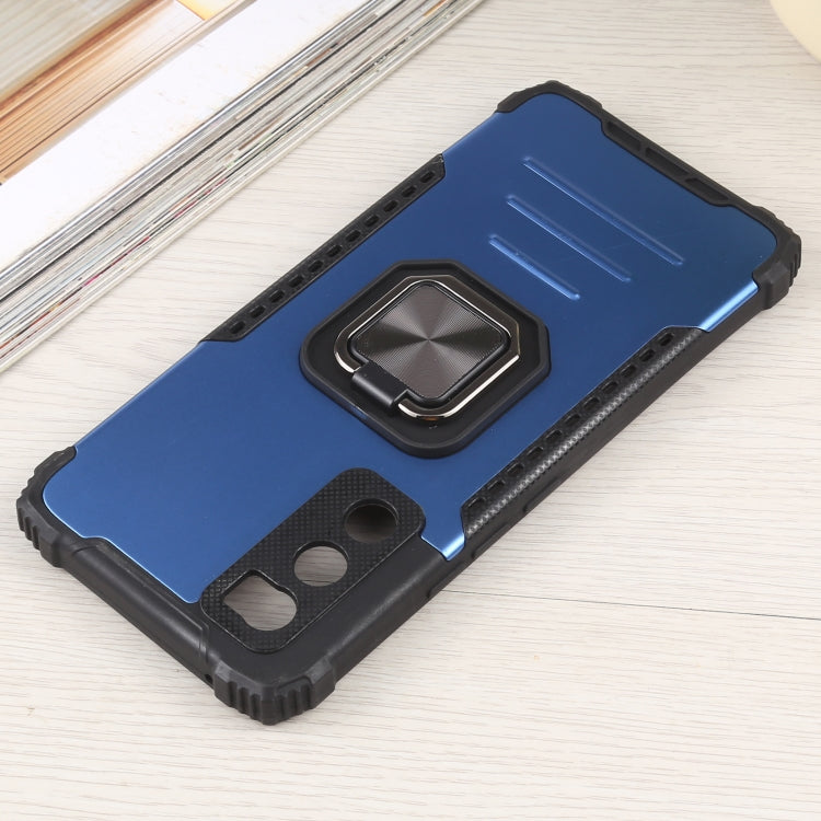 For vivo V20 SE Fierce Warrior Series Armor All-inclusive Shockproof Aluminum Alloy + TPU Protective Case with Ring Holder
