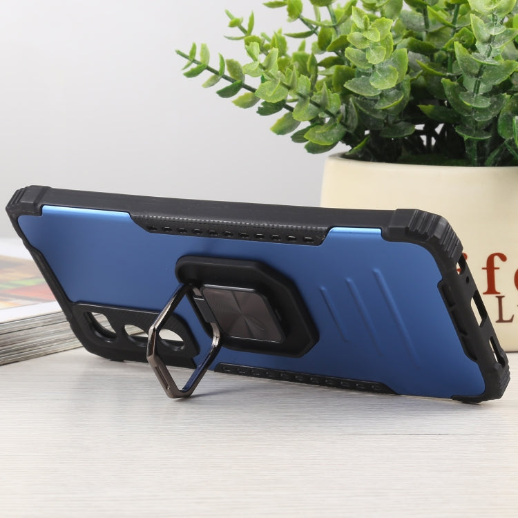 For vivo V20 SE Fierce Warrior Series Armor All-inclusive Shockproof Aluminum Alloy + TPU Protective Case with Ring Holder