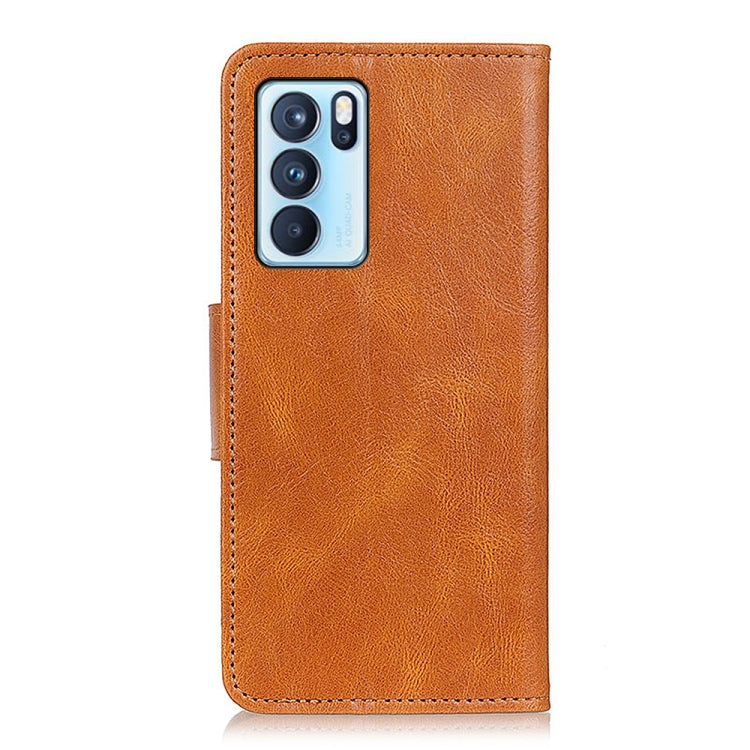 For OPPO Reno6 Pro 5G Mirren Crazy Horse Texture Horizontal Flip Leather Case with Holder & Card Slots & Wallet