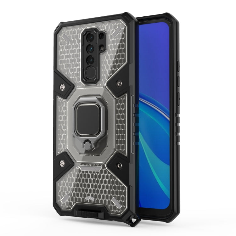For Xiaomi Redmi 9 Space PC+TPU Ring Holder Protective Case