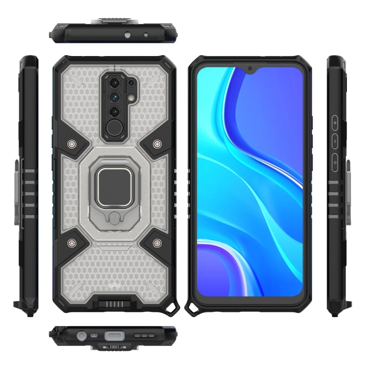For Xiaomi Redmi 9 Space PC+TPU Ring Holder Protective Case