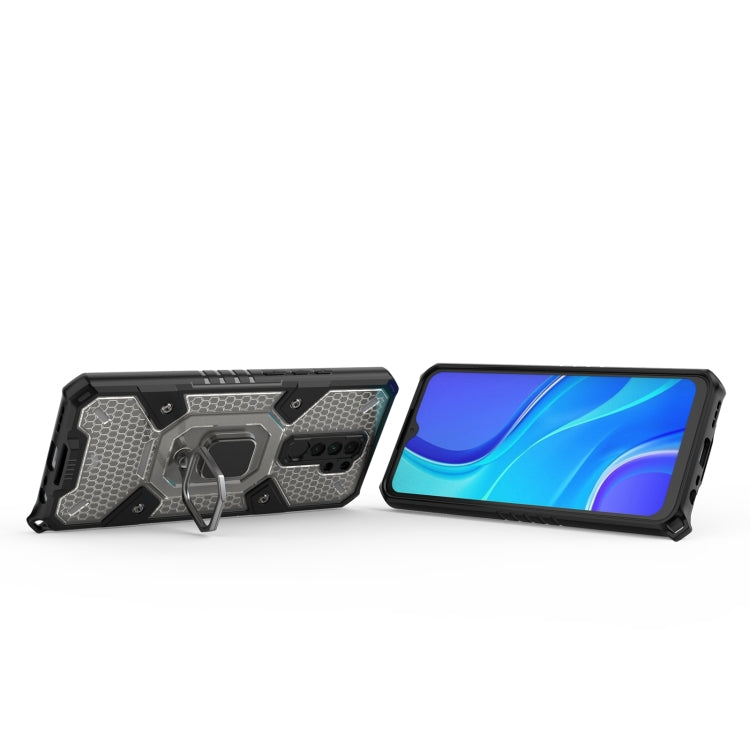 For Xiaomi Redmi 9 Space PC+TPU Ring Holder Protective Case