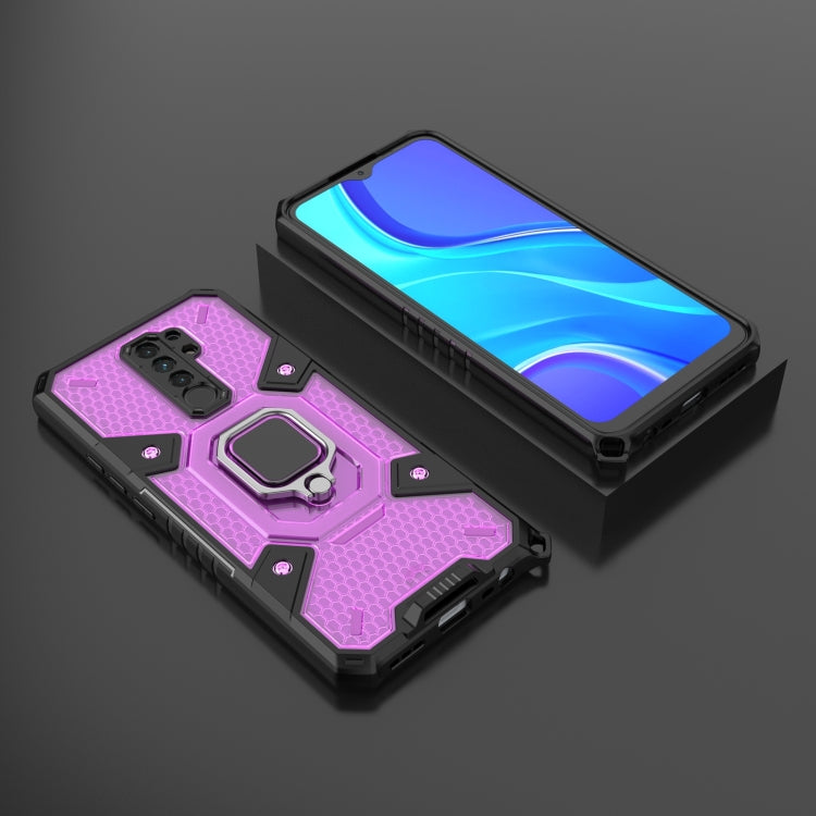 For Xiaomi Redmi 9 Space PC+TPU Ring Holder Protective Case