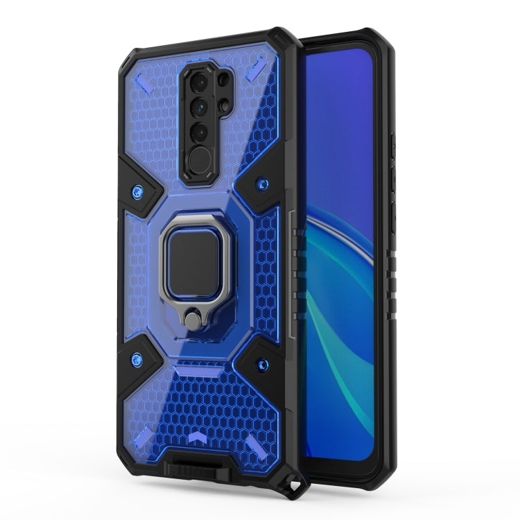 For Xiaomi Redmi 9 Space PC+TPU Ring Holder Protective Case