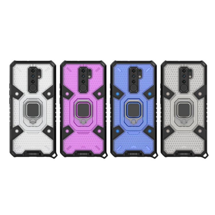 For Xiaomi Redmi 9 Space PC+TPU Ring Holder Protective Case