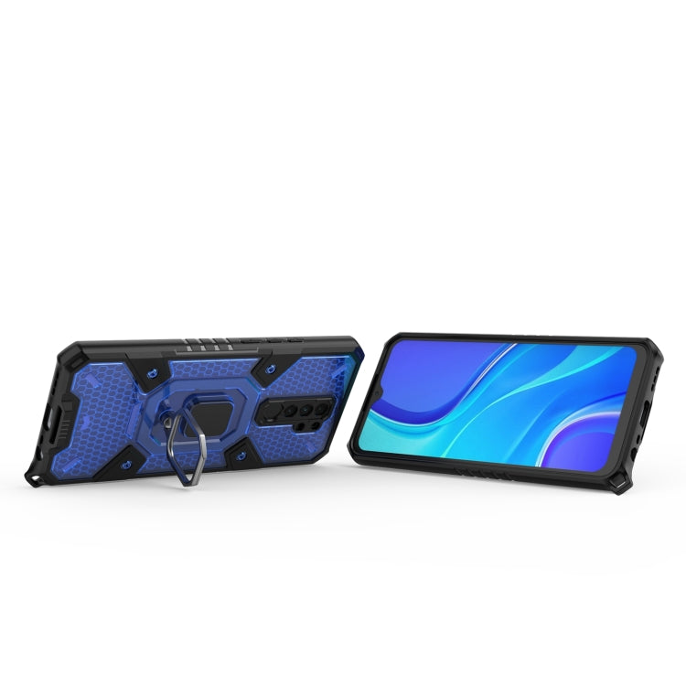 For Xiaomi Redmi 9 Space PC+TPU Ring Holder Protective Case