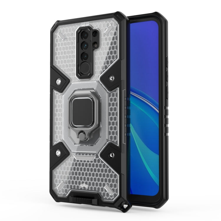 For Xiaomi Redmi 9 Space PC+TPU Ring Holder Protective Case