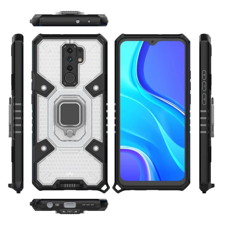 For Xiaomi Redmi 9 Space PC+TPU Ring Holder Protective Case