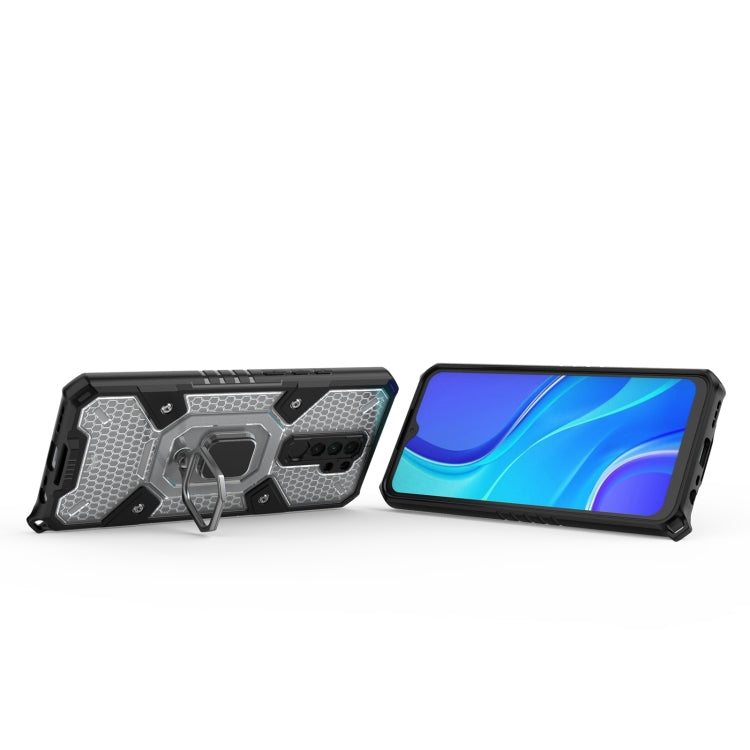 For Xiaomi Redmi 9 Space PC+TPU Ring Holder Protective Case