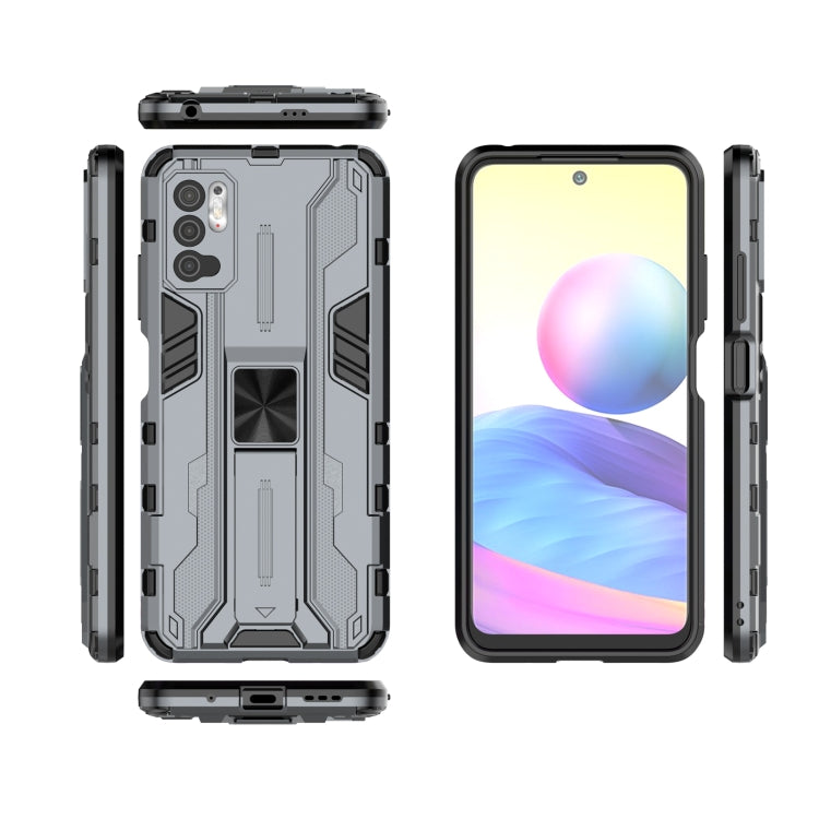 For Xiaomi Redmi Note 10 5G Supersonic PC + TPU Shock-proof Protective Case with Holder