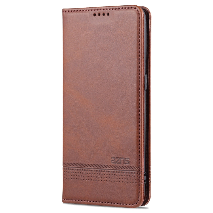 For OPPO K9 5G AZNS Magnetic Calf Texture Horizontal Flip Leather Case with Card Slots & Holder & Wallet