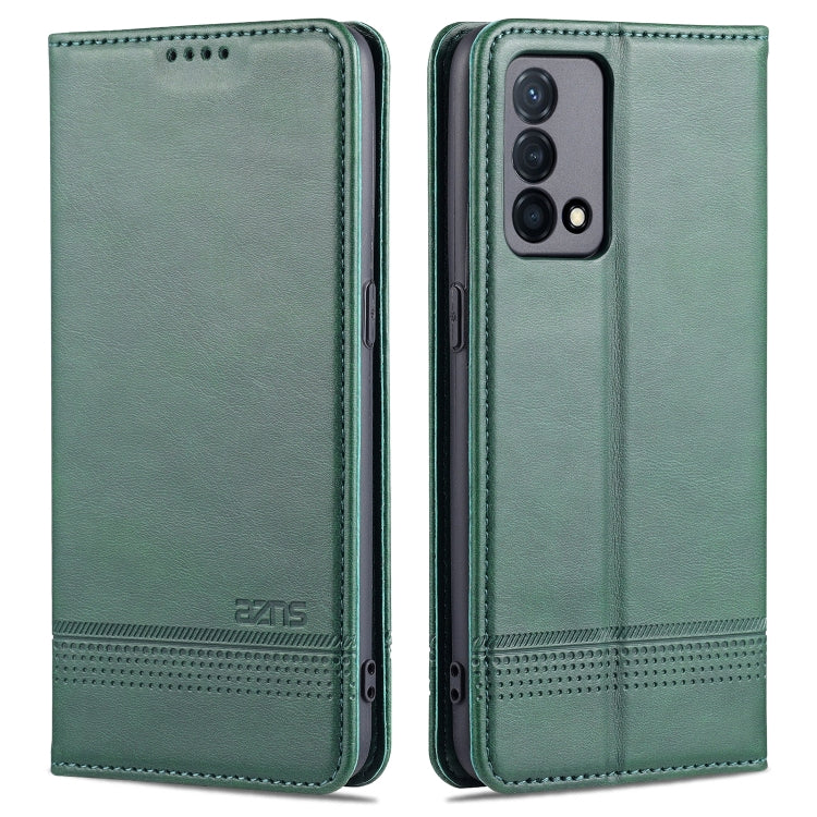 For OPPO K9 5G AZNS Magnetic Calf Texture Horizontal Flip Leather Case with Card Slots & Holder & Wallet