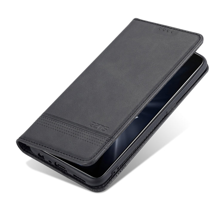 For OPPO K9 5G AZNS Magnetic Calf Texture Horizontal Flip Leather Case with Card Slots & Holder & Wallet
