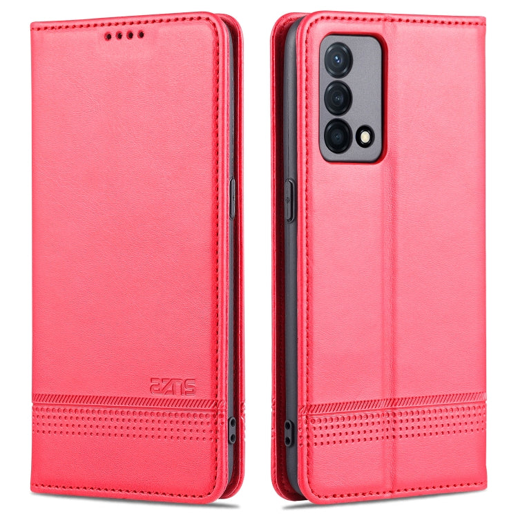 For OPPO K9 5G AZNS Magnetic Calf Texture Horizontal Flip Leather Case with Card Slots & Holder & Wallet