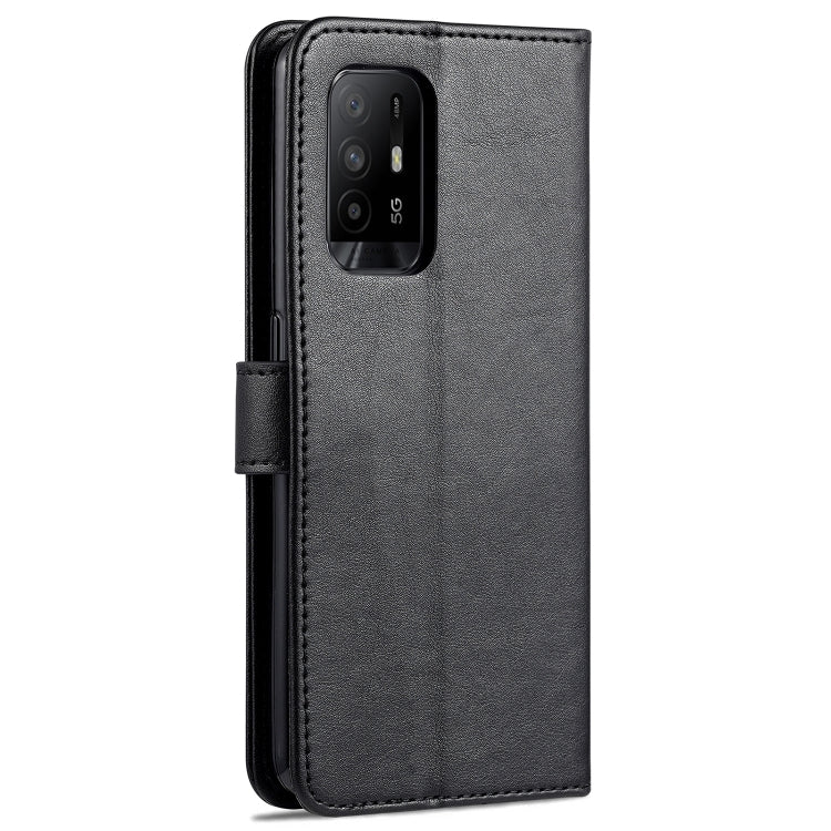 For OPPO A94 5G / Reno5Z 5G / F19 Pro+ 5G AZNS Sheepskin Texture Horizontal Flip Leather Case with Holder & Card Slots & Wallet