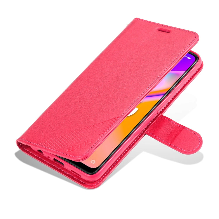 For OPPO A94 5G / Reno5Z 5G / F19 Pro+ 5G AZNS Sheepskin Texture Horizontal Flip Leather Case with Holder & Card Slots & Wallet