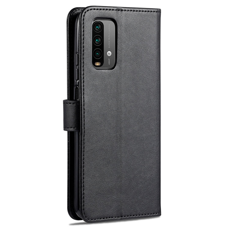 For Xiaomi Redmi Note 9 4G AZNS Sheepskin Texture Horizontal Flip Leather Case with Holder & Card Slots & Wallet