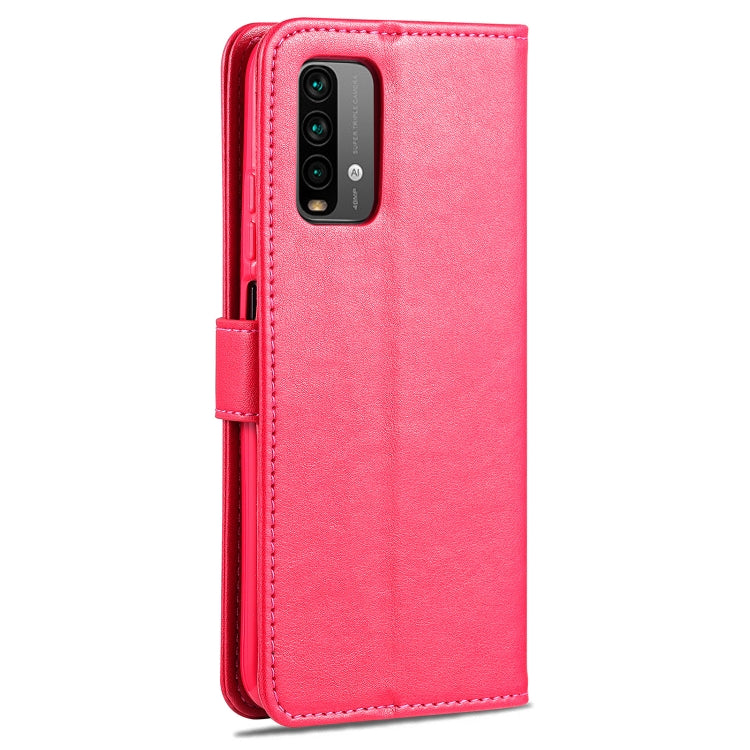 For Xiaomi Redmi Note 9 4G AZNS Sheepskin Texture Horizontal Flip Leather Case with Holder & Card Slots & Wallet