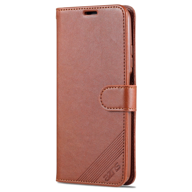 For Xiaomi Redmi Note 9 4G AZNS Sheepskin Texture Horizontal Flip Leather Case with Holder & Card Slots & Wallet