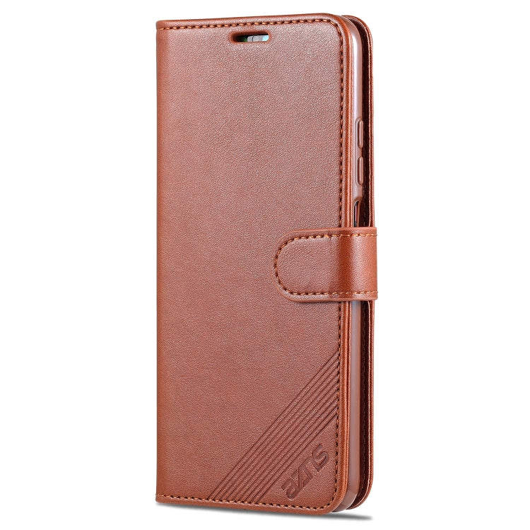 For Xiaomi Redmi Note 10 4G AZNS Sheepskin Texture Horizontal Flip Leather Case with Holder & Card Slots & Wallet