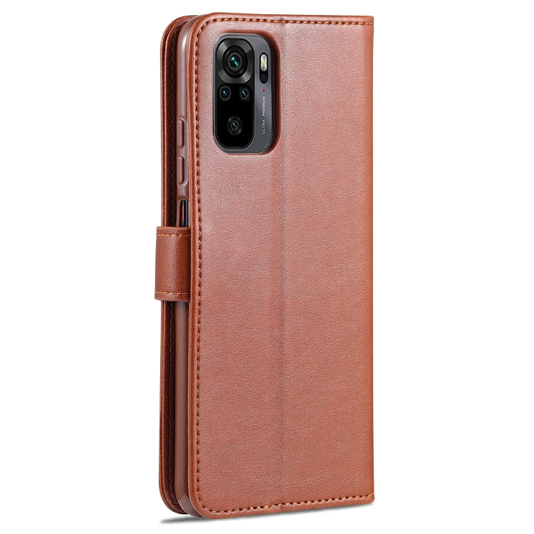 For Xiaomi Redmi Note 10 4G AZNS Sheepskin Texture Horizontal Flip Leather Case with Holder & Card Slots & Wallet