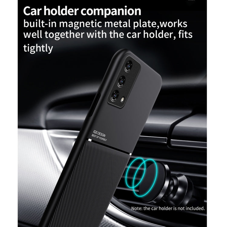 For OPPO K9 Classic Tilt Strip Grain Magnetic Shockproof PC + TPU Case