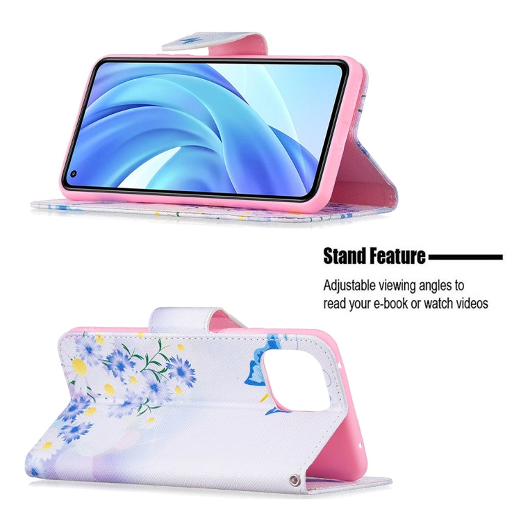 For Xiaomi Mi 11 Lite Colored Drawing Pattern Horizontal Flip Leather Case with Holder & Card Slots & Wallet