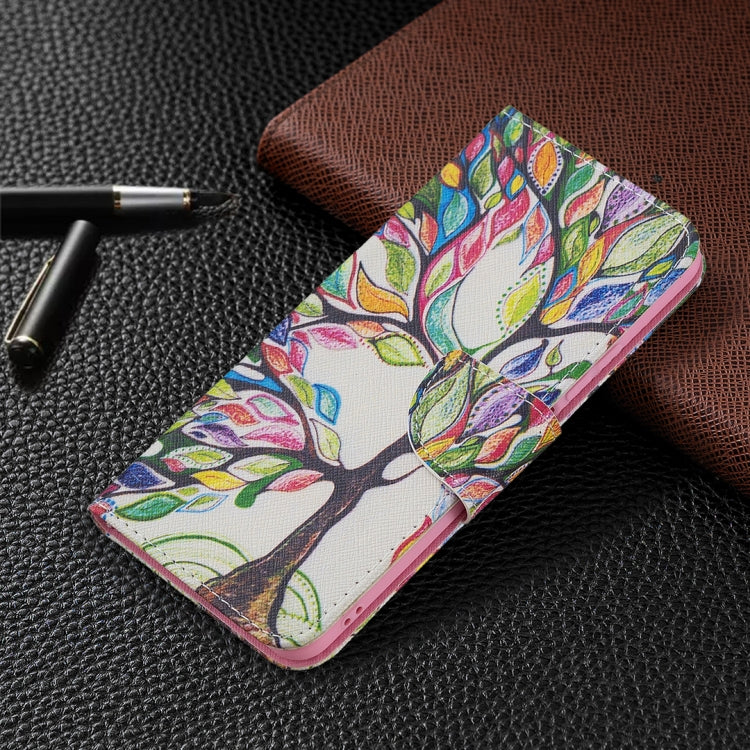 For Xiaomi Mi 11 Lite Colored Drawing Pattern Horizontal Flip Leather Case with Holder & Card Slots & Wallet